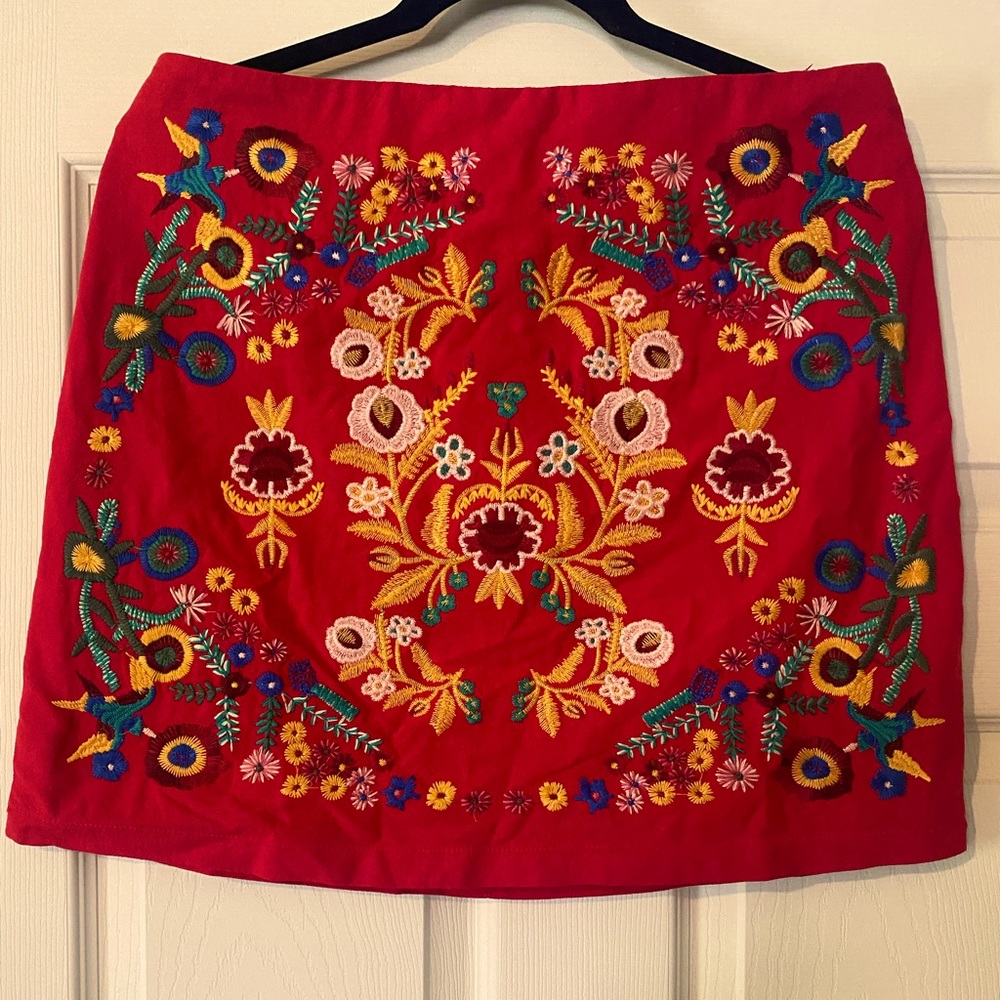 Umgee Large Floral Skirt
